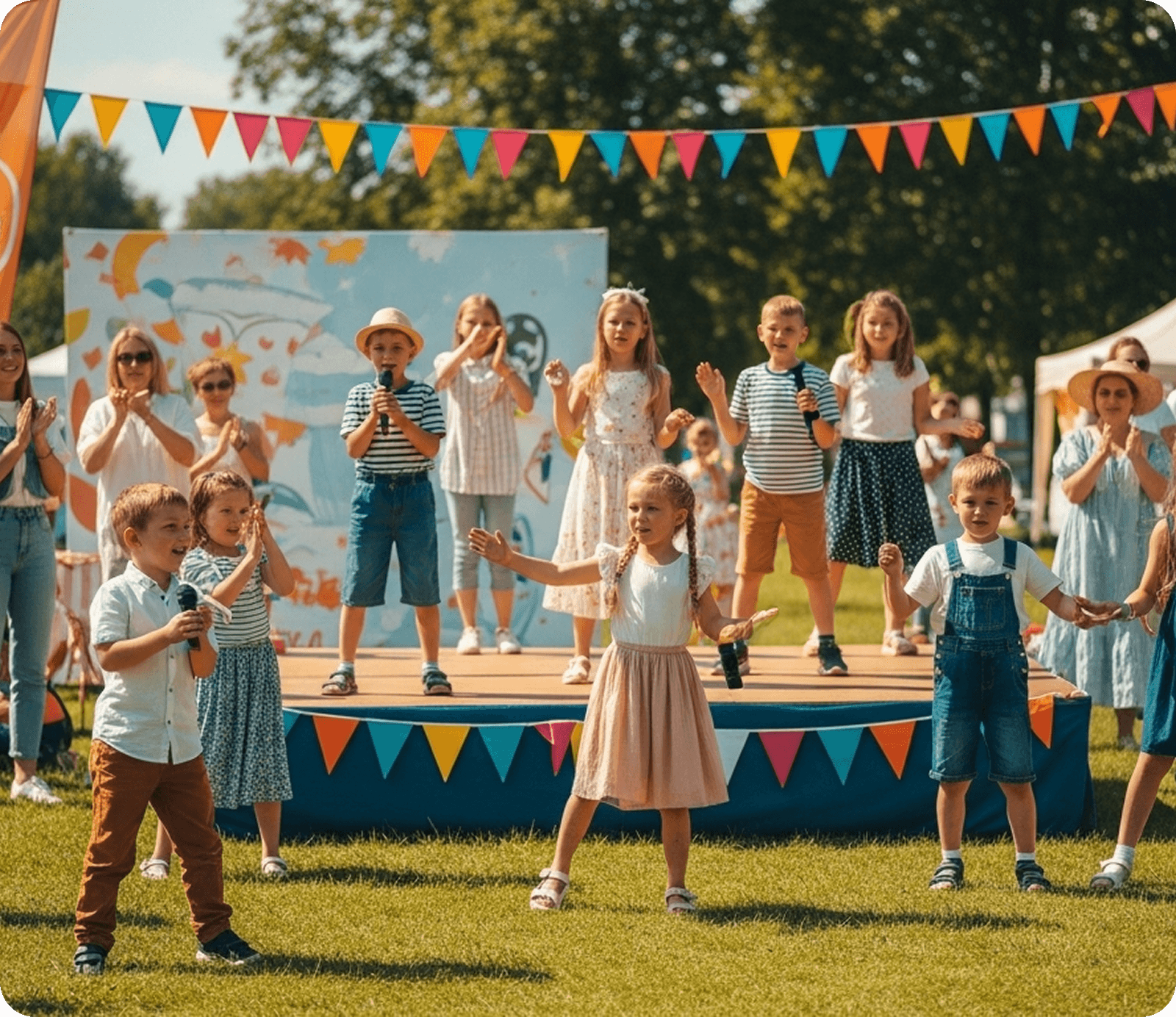 Kids group dance and talent showcase